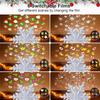 Trees Topper Christmas Tree Snowflake Christmas Five Pointed Star Christmas Lights US Plug