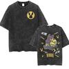 Tee Shirt Homme Graphic TShirts Men Tshirt for Men Ropa Hombre Korean Ateez Fin Wjll Album Concert Vintage Washed Camisetas