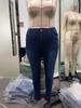 Jeans Skinny a Vita Media ad Alta Elasticità da Donna TEMUTikTokPOP Taglie Forti con Zip