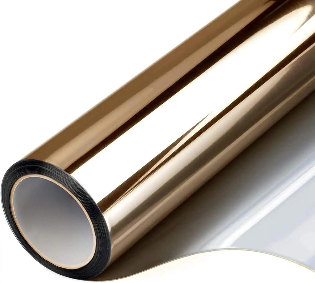2/3/5M Jednostronna folia okienna lustrzana winylowa samoprzylepna odblaskowa folia przeciwsłoneczna zapewniająca prywatność przyciemniane okna do domu srebrna naklejka na szkło