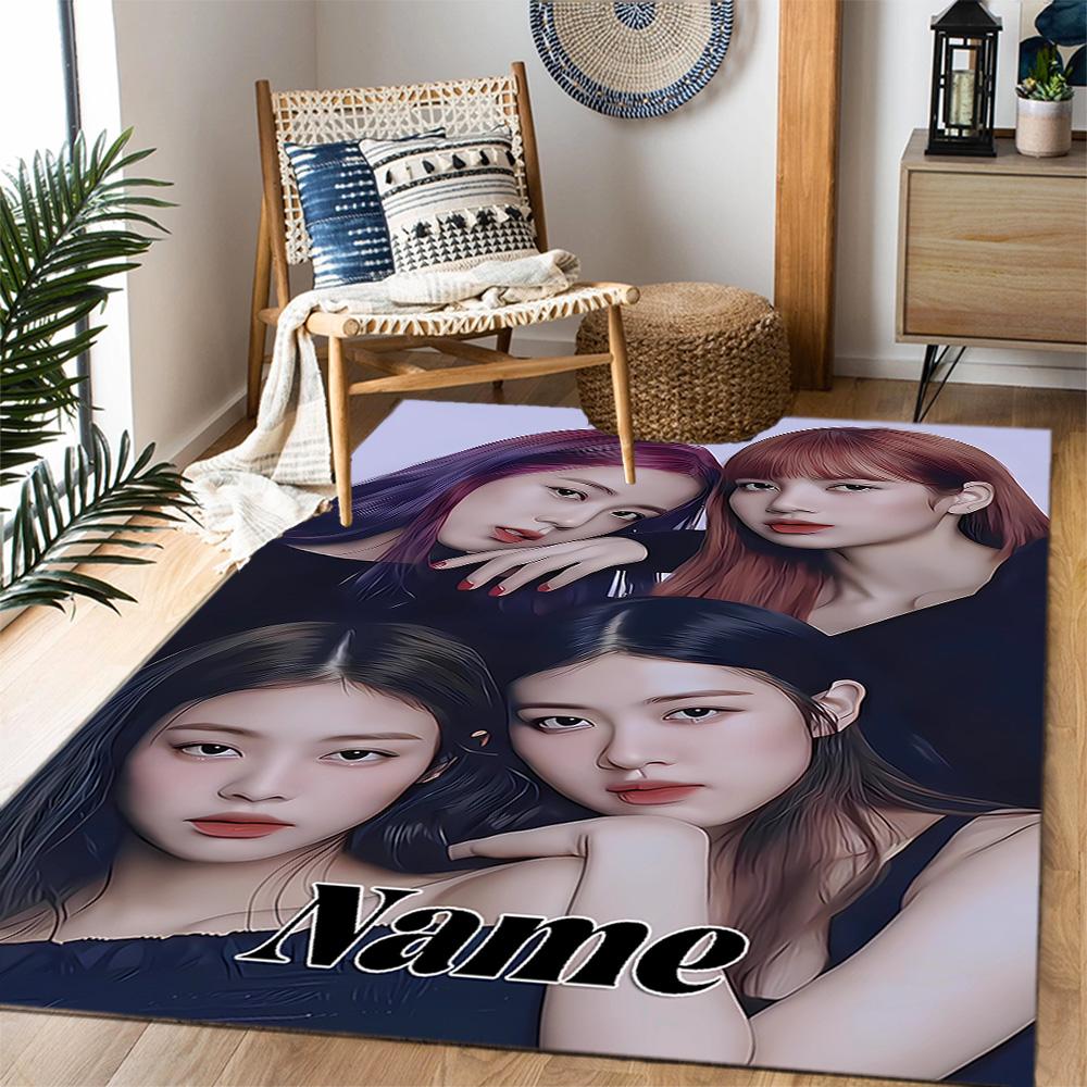 Royal Glamour Squad Customizable Name Floor Mat Suitable for Dormitory Hallway Outdoor Game Room Anti-slip Rug Decorate Offices Spiritual Gift