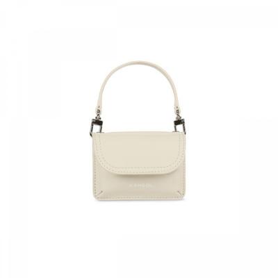 Luna Leather Flap Wallet Ivory 4040