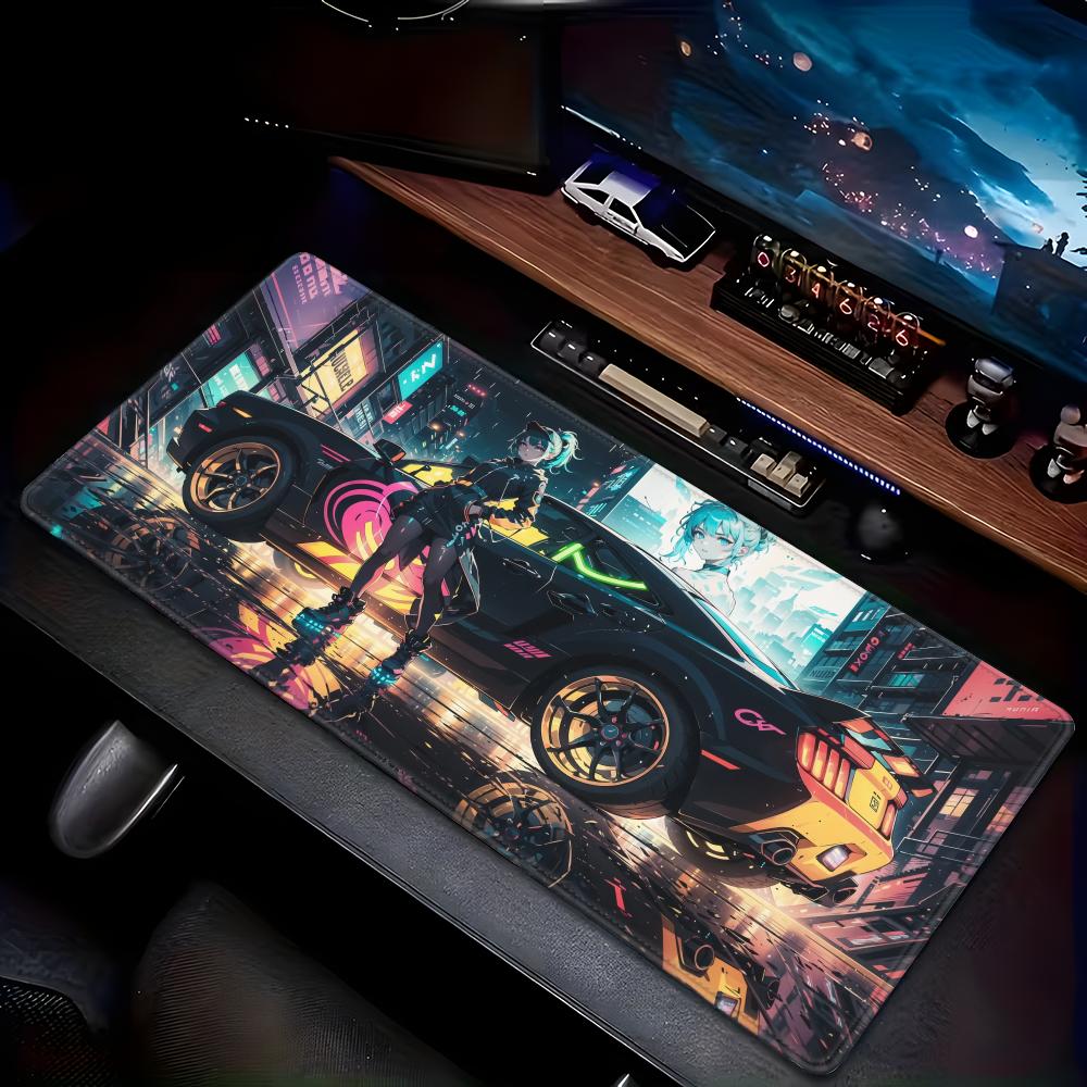 China's -selling mouse pad Cyberpunk sports car Animation Beautiful  XXL Game Exclusive MousePads pad Non-slip Decor