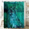 Botanical Shower Curtain Forest Greenery Leaf Pattern Waterproof Fabric Bathroom Decor Vintage Nature Backdrop Wall Hanging