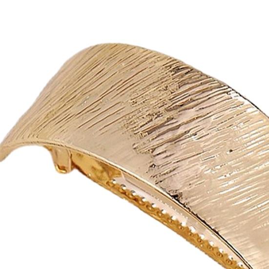 Metal Ponytail Hair Clip Geometric Semi-circle Anti-slip Strong Silver Color Curved Golden Shiny Alloy Hold Women Hair
