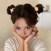 5Pcs Hair Rope Cartoon Bakery Snack Resin Charm Hair Ties High Elasticity