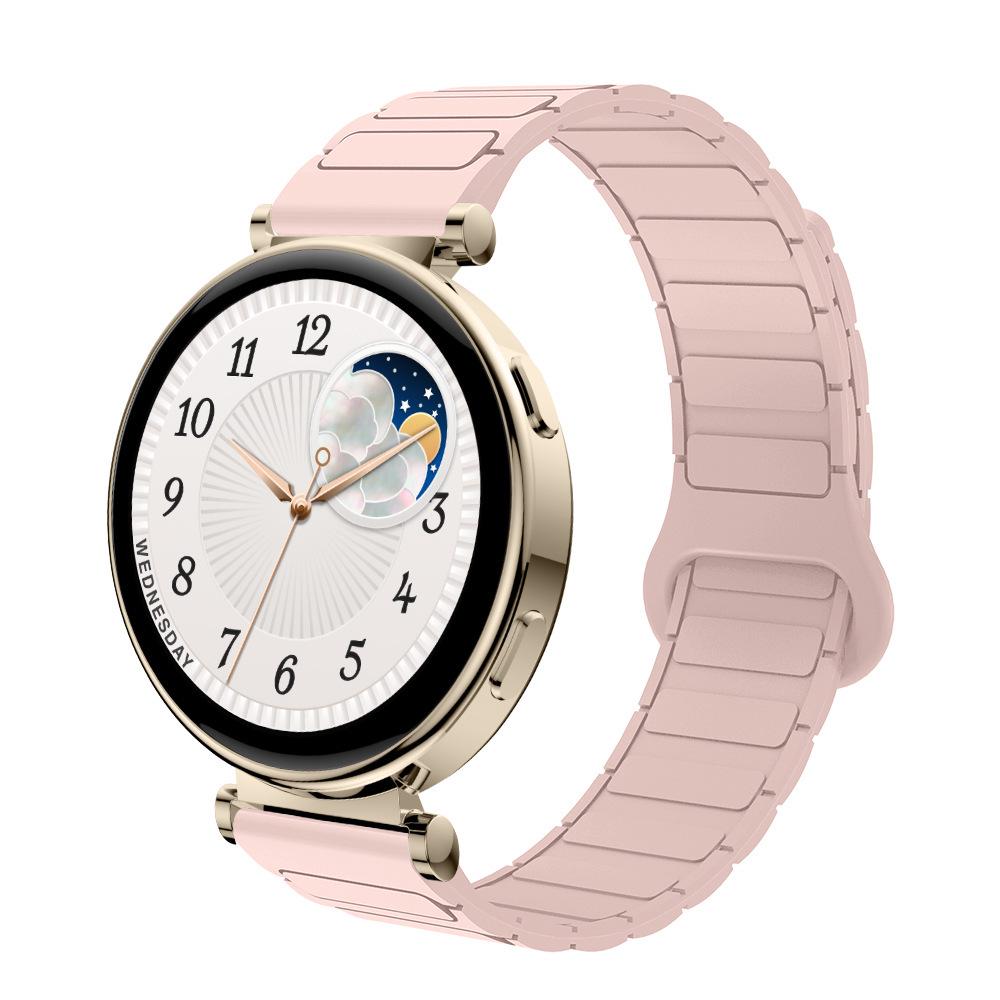 Bracelet de montre magnétique en silicone en forme de I pour Huawei GT2/GT3/GT4/GT5 et Huami Xiaomi S4