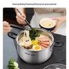 Supor 304 Stainless Steel Thickened Stew & Soup Pot ST20H3