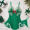 Accattivante Camicia da Notte Taglie Forti Sexy Babydoll per Donna, Scollo a V Pizzo Profondo Camicia da Notte Rete Trasparente Camicia da Notte, Spalline Sottili Chemise Slip Dress