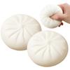 Pack of 2 Taba Squishy Dumplings Stress Balls Sensory Toy Dumplings Stress Relief Hand Toy Stretchy Desk Toy Suitable for All Types of People