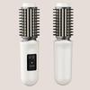 Cordless Hair Curling Iron Brush Usb Rechargeable Travel Heated Round Brush 2-In-1 Electric Hair Curling Wand Styling Tools