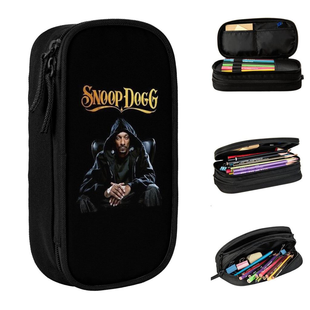 Creative Snoop Dogg Pencil Case Pencil Box Pen Holder Kids Big Capacity Bag School Supplies Zipper Stationery