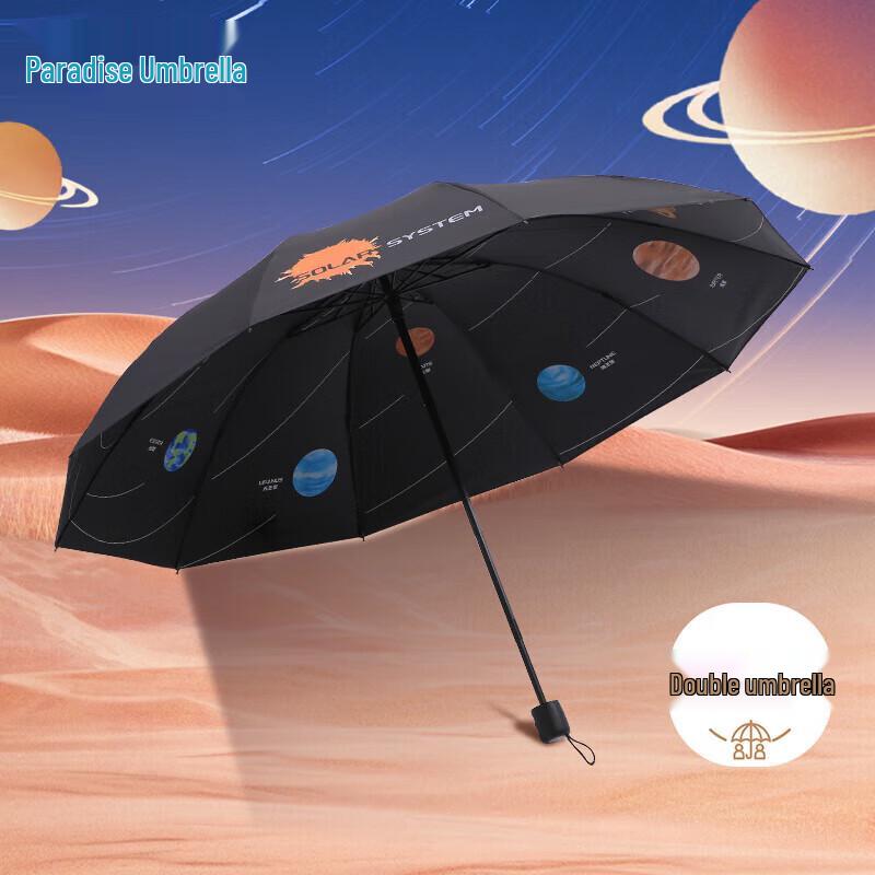 Heaven Umbrella 10-Rib UV Protection Foldable Dual-Use Umbrella