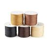 Beadthoven Nylon Thread Macrame String Cotton Rope 5 Roll Set 0.8mm Diameter Mixed Color 38-45m/roll Craft Accessories Braided String Weaving Yarn