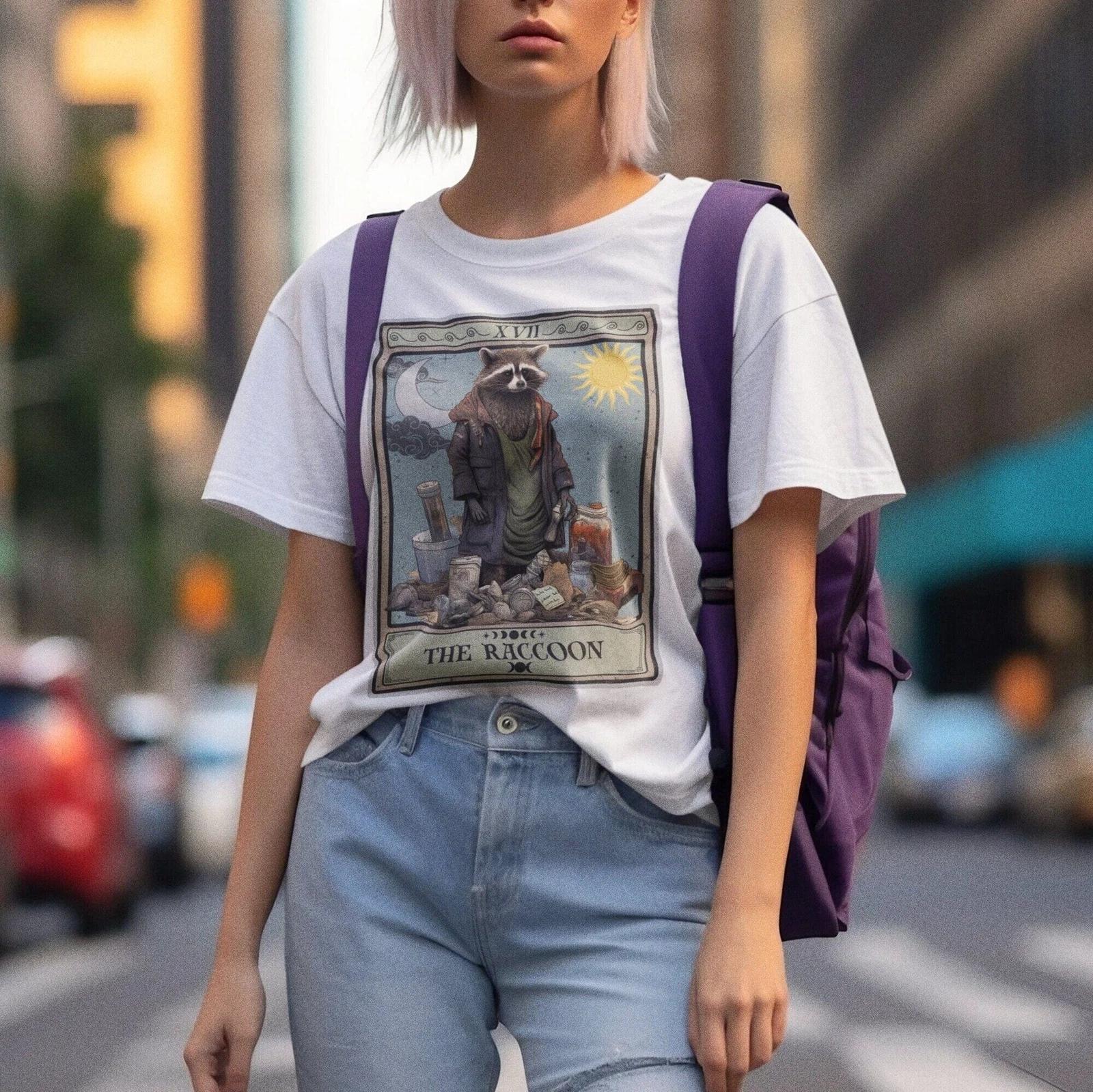 The Raccoon Tarot Card Shirt 4XL