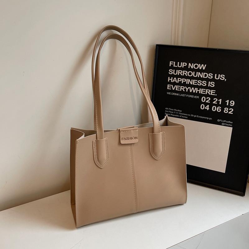 Chic Retro Crossbody Tote Bag With Soft Pu Material Perfect For Casual Everyday Use