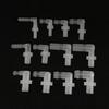 10Pcs M6-M12 To 4-12mm Pagoda Elbow Connector Plastic Hose Fittings  for Aquarium Fish Tank Fittings