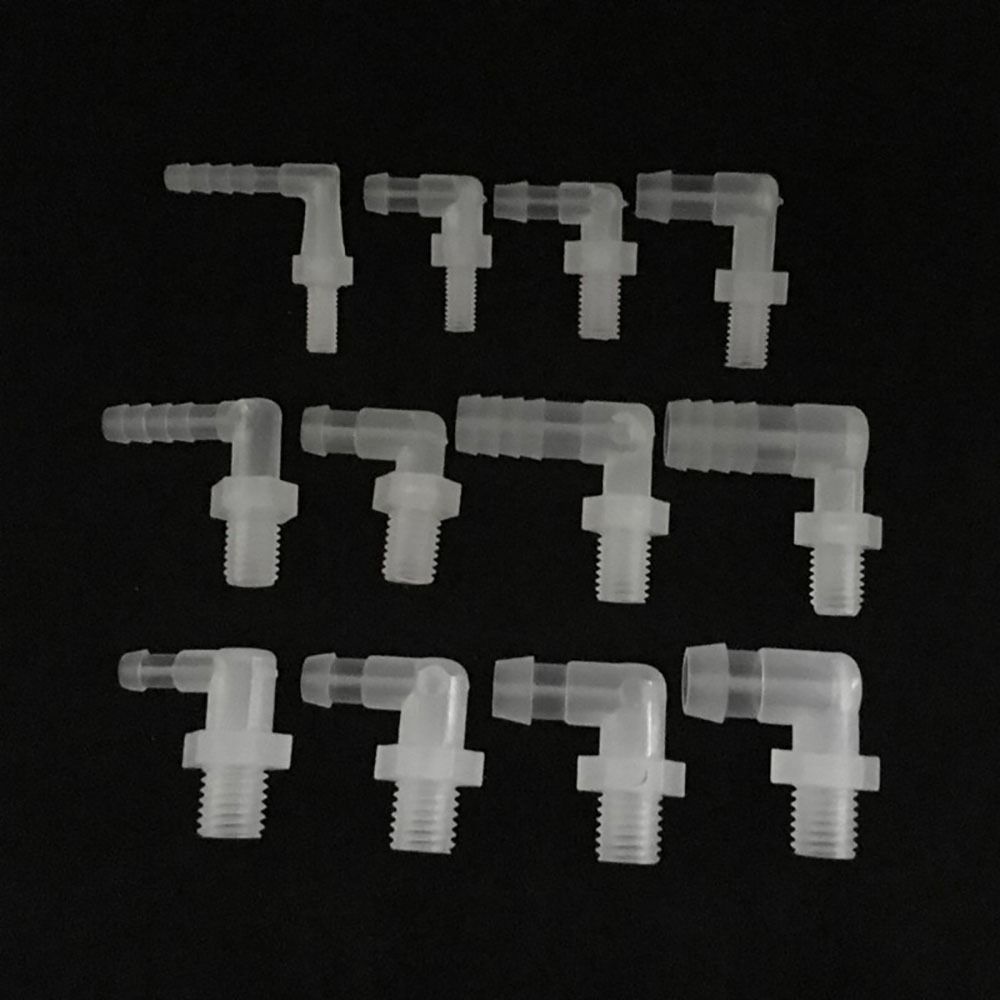 10Pcs M6-M12 To 4-12mm Pagoda Elbow Connector Plastic Hose Fittings for Aquarium Fish Tank Fittings