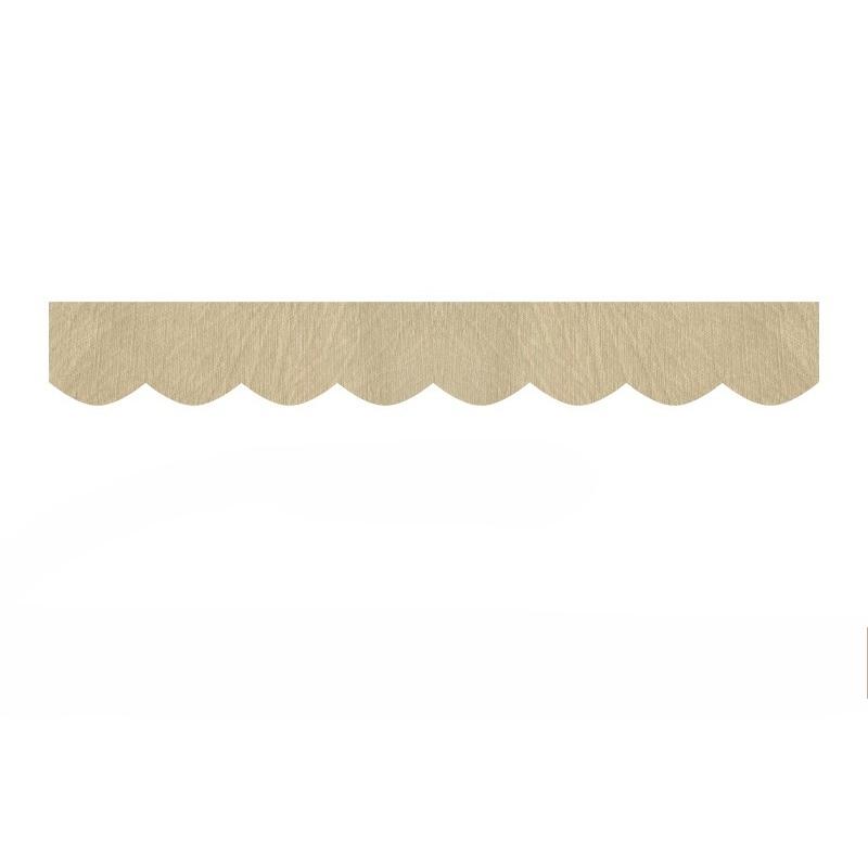 

Custom Size Roman Valance Curtain Chenille Window Valance Self-adhesive DIY Curtain Swags Decorative Cloth Strip Top Shading 0.28x1.5m&Velcro