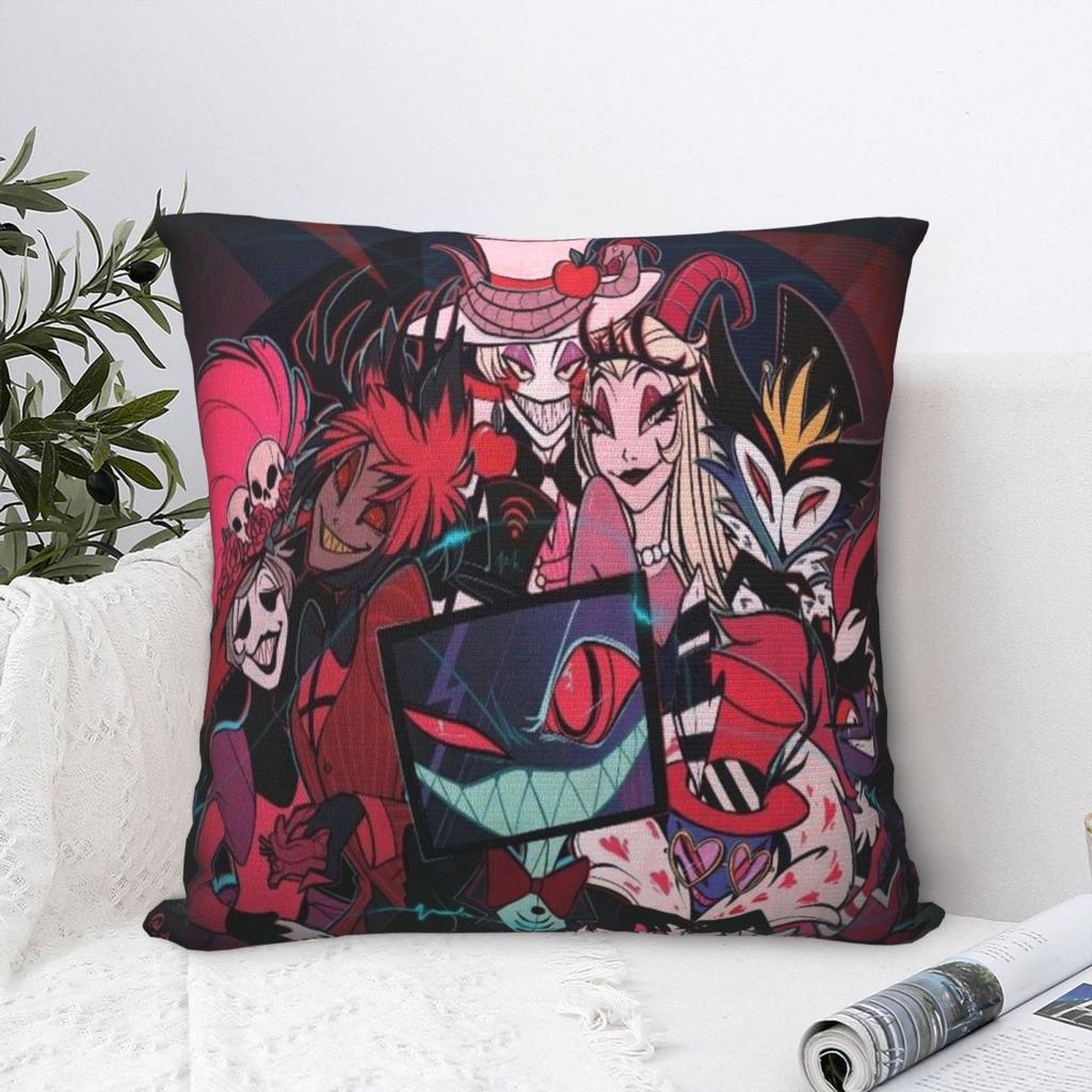 Hazbines Hoteles Alastor Vox 2 Printing Pillowcases Cushion Cover Pillow Covers Warm Home Decoration Square Multi-Size