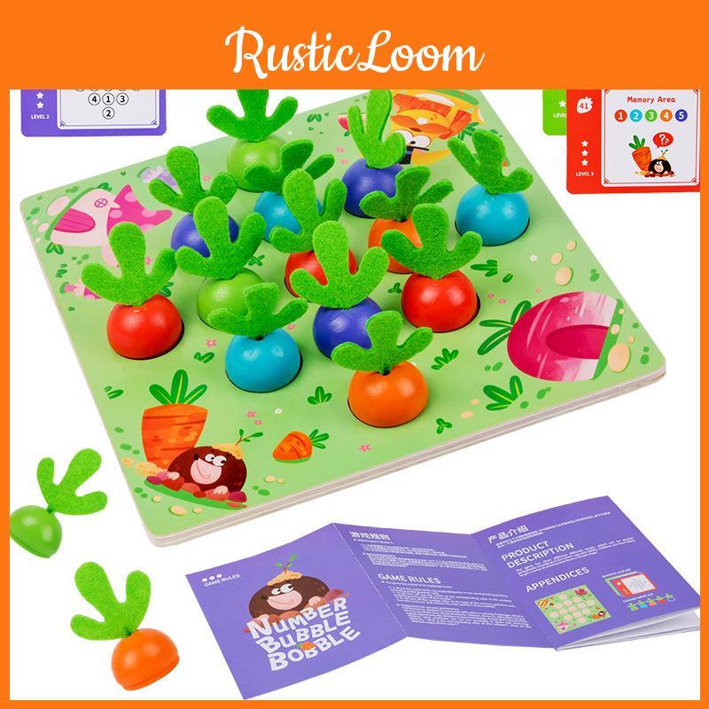 Wooden Bubble Dragon Carrot Building Blocks Brain Puzzle For Kids Toys Learning