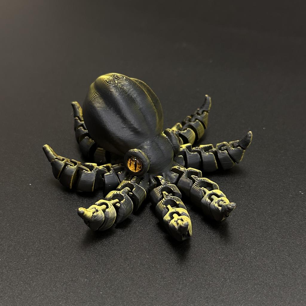 1pc Banana-Inspired Jointed Octopus Car Dashboard Ornament Sculpture, Colorful Car Ornament Collectible, Unique Banana Design