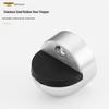Strong Magnetic Stainless Steel Door Stopper with Anti-Collision & Anti-Wind Features, No-Drill Floor Mount, Thickened Rubber Turtle Top Bumper