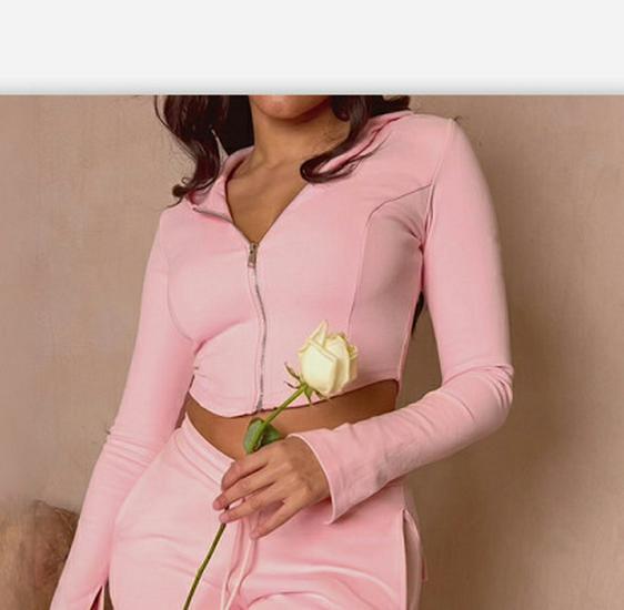 

Женский повседневный спортивный костюм с худи и брюками с несколькими карманами X-Large