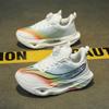 Youth Style Shoes Boys Running Shoes Kids Lightweight Breathable Mesh Sneakers With Rotating Buckle Outdoor Indoor Use