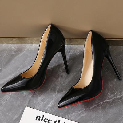 Mode High Heels Frauen 35-45 Plus Größe Frauen Schuhe Rot Dünne Stiletto Bankett Hochzeit Schuhe Sexy Spitz Damen Party Schuhe