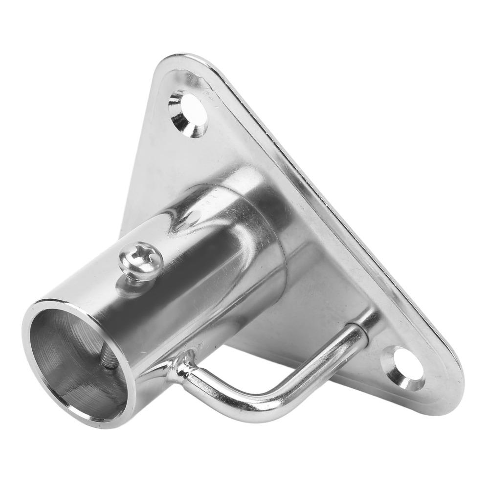 316 Stainless Steel Stanchion Post Socket 90 Degree Flag Pole Base Socket Flag Pole Holder Yachts