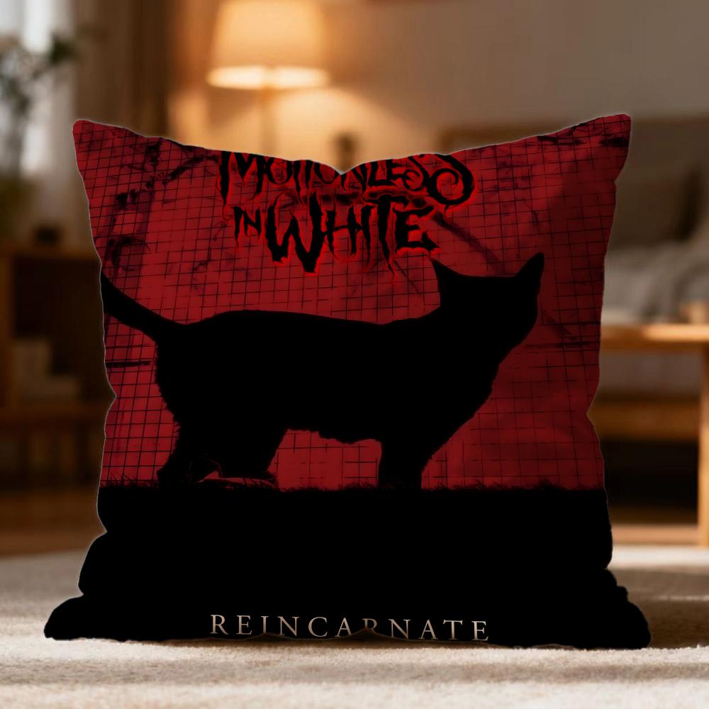 Fashion M-MMotionless In White Cushion Cover Soft Washable Pillow Case Multi-Scene for Couch Bed Travel Office Use