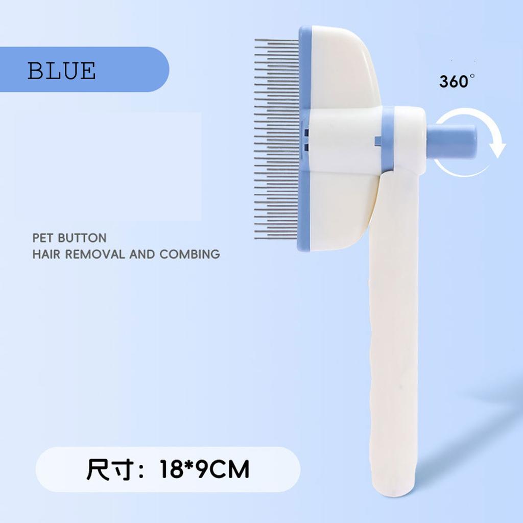 Pet Hair Removal Comb Flea Comb, Multifunctional Cat & Dog Brush Grooming Brush Supplies for Detangling Thinning and Shedding