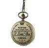 Engraved Retro Quartz Pocket Watch for Son, Husband, Grandpa