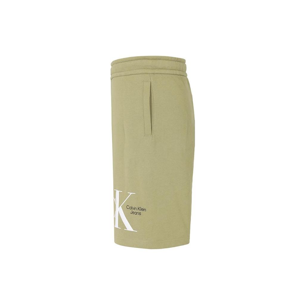 Calvin Klein Letter Print Five-Point Shorts Men Shorts Khaki J30J320067
