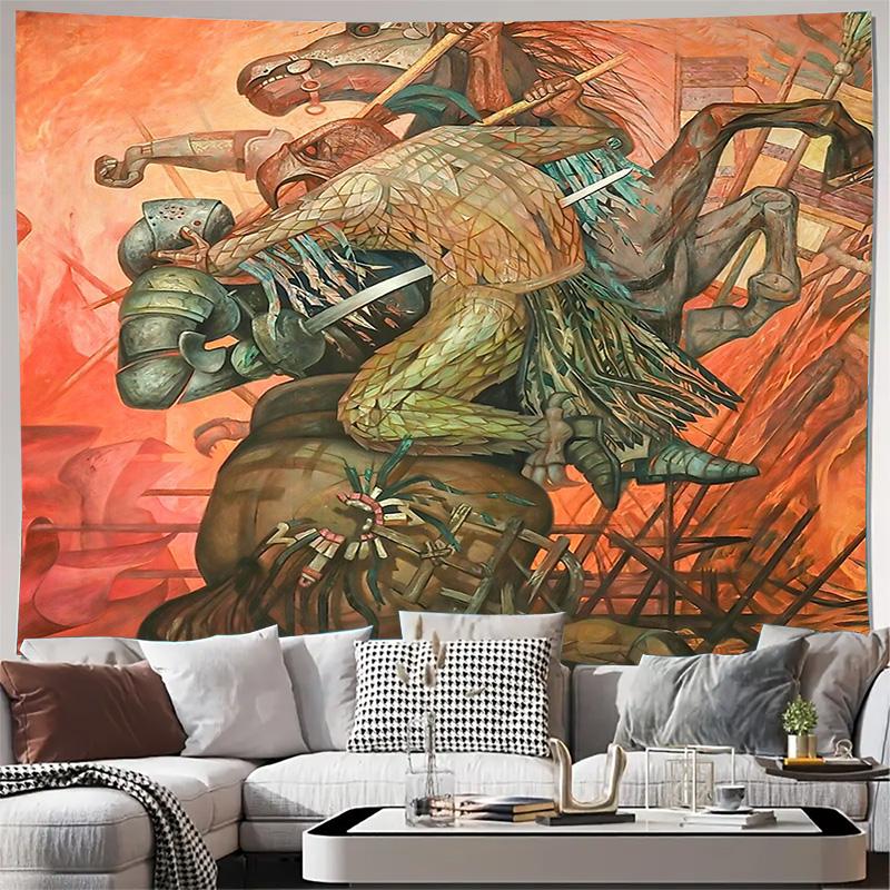 

Medieval Tapestry Wall Hanging Fantasy Landscape Forest Gothic Home Decor Room Divider Dorm Decor Vintage Scenic Art 74x94cm(29x37in)