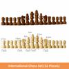 Wooden Material Wooden Chessmen Smooth Finish International Chess Staunton Chess Set  Adult