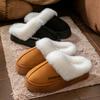 Cotton Slippers Home Autumn and Winter Shoes Plush Thick-soled Couple Cotton Shoes Non-slip Velvet Warm Cotton Mop