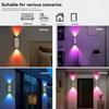 Smart Cat Eye Dual Head Motion Sensor Wall Light With Auto On/Off, 16 RGB Colors, 3M Range For Bedroom Hallway Stairs Magnetic Mount