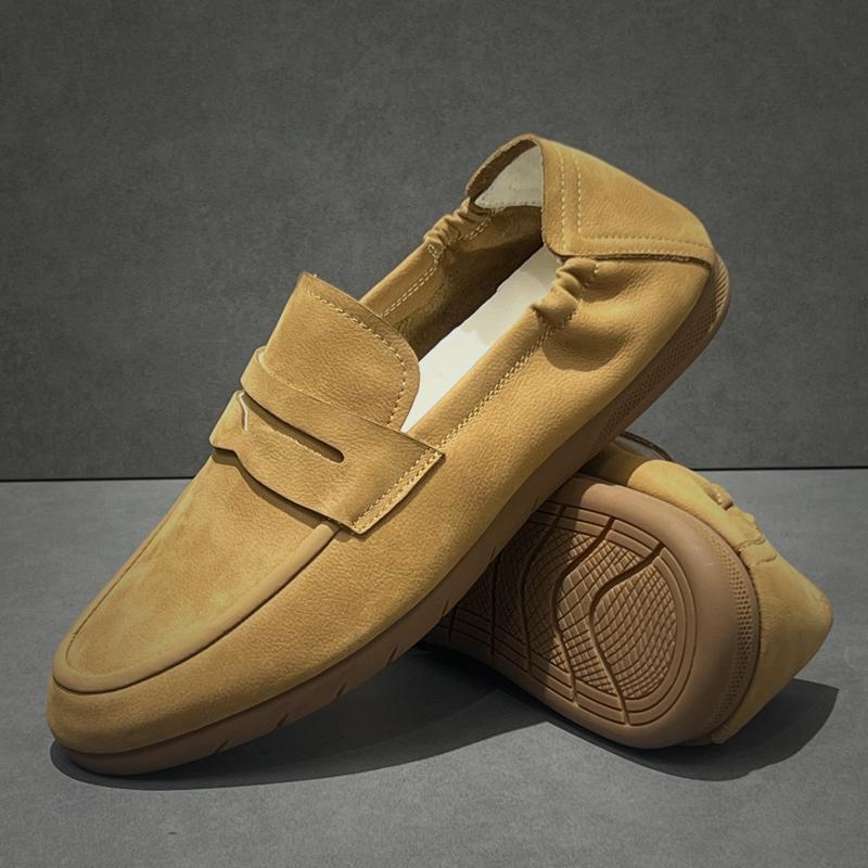 2025 Spring Summer New Classic British Street Wear Style Loafers For Men's Genuine Leather Hight Quality Slip-On Casual Shoes
