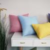 Nordic Faux Linen Solid Color Pillowcase – Cotton Blend Sofa Backrest Cushion