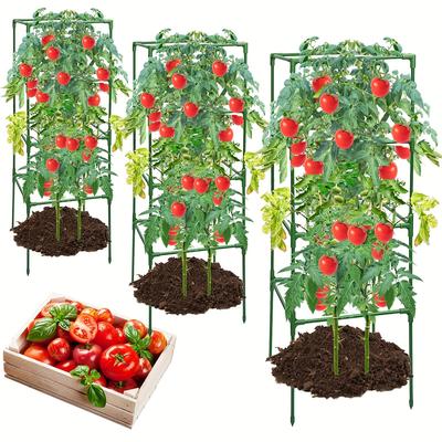 Plant Climbing Trellis for Tomatoes, Cucumbers, Beans - Durable Green Garden Support, Easy Assembly
