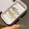 Fashion Geometric Zircon Cross Ring For Women With Elegant Style