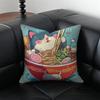 RRamen Animal Pillow Anime Art Cushion Cushion Cover Pillow Case Antidustmite Invisible zipper silky plush cushion