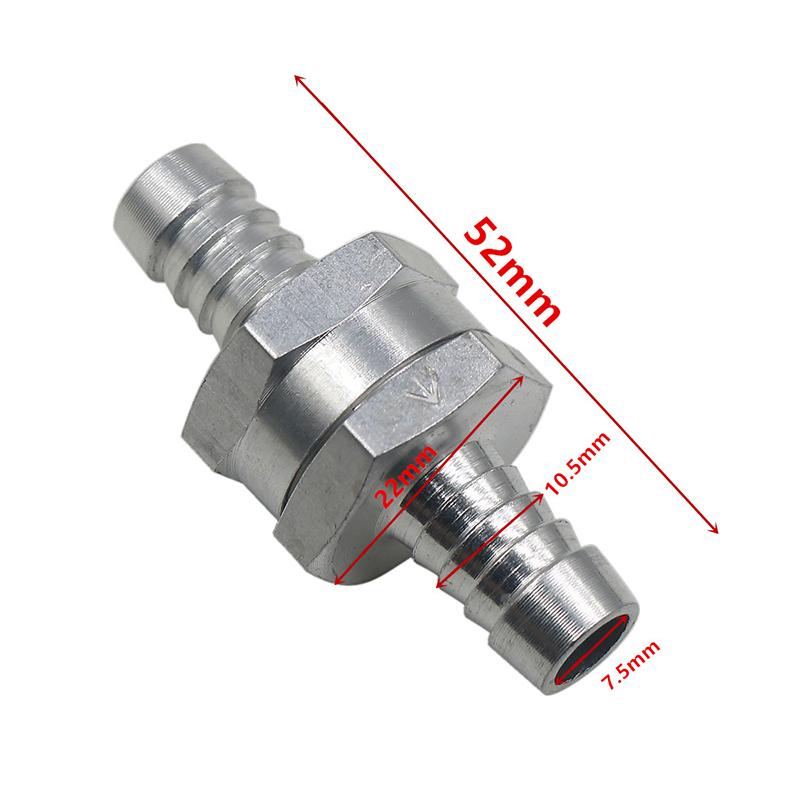 Aluminum Alloy Fuel One Way Check Valve Automotive One Way Valve High Temperature Resistant Gasoline Diesel Valve