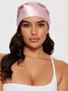 1 Stück Einfaches bedrucktes Satin-Bandana Seidenschal für Damen Hijab 90cm Quadratische Schals Designer Luxus Schal Kopftuch