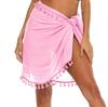 European American Women's Irregular Patchwork Tassel Beach Shawl Skirt