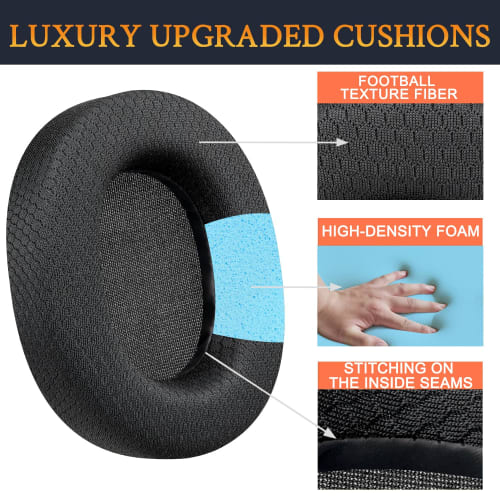 SOULWIT Coussinets d'oreille de remplacement pour SteelSeries Arctis 1/3/5/Arctis 7/7+/7P/7P+/7X/7X+/9/9X/Pro/Prime (Non compatible avec Arctis Nova) - Isolant du bruit