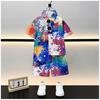 Trendy Boys' Street Style Summer Beachwear Two-Piece Set