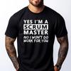 Scrum Master Mens TShirts Clothes Funny T Shirts Men Shirts For Men Mens Clothing Plus Size Men Short Sleeve Tee Loose